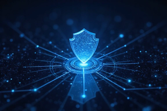 Adatbiztonsági kulcs és pajzs ikon